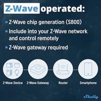 Shelly Qubino Wave 1 mini - module met potentiaalvrije uitgang - thumbnail