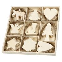 Creativ Company Versier je houten kerst hangers, 72st. - thumbnail