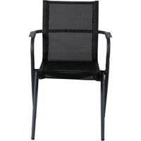 Nohr Tuinstoel 'Kinzie' Stapelbaar, kleur Zwart - thumbnail