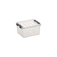 Sunware Q-line opbergbox 2L transp./metaal - thumbnail