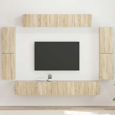 TV-kast 4 pcs Sonoma Eiken