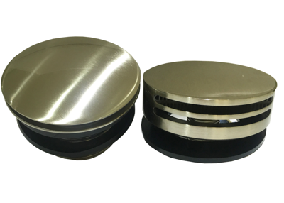 Wiesbaden Knop/plug Badoverloop Inclusief Badvulfunctie Rond Geborsteld Staal Wiesbaden Knop/plug Badoverloop Inclusief Badvulfunctie Rond Geborsteld Staal