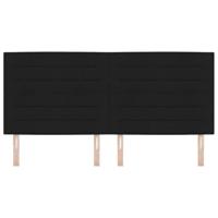 LED Hoofdbord met LED-striplichten Zwart 200 cm Polyester - thumbnail