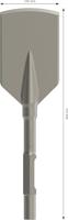 Bosch Accessoires Asfaltbeitel 30-mm-zeskantopname 450 x 125 mm 1st - 2608690114 - thumbnail