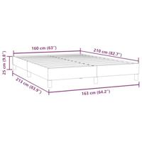 Bedframe zonder matras 160x210 cm fluweel zwart - thumbnail