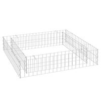 VidaXL Gabion plantenbak verhoogd 100x100x20 cm gegalvaniseerd staal - thumbnail