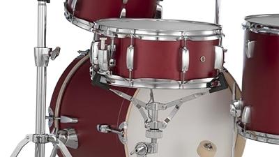 Pearl MT564/C-D747 Midtown compact 4-delig drumstel incl. hardware Matte Red