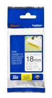 Labeltape Brother TZe, TZ TZe-S241 PET Tapekleur: Wit Tekstkleur:Zwart 18 mm 8 m - thumbnail
