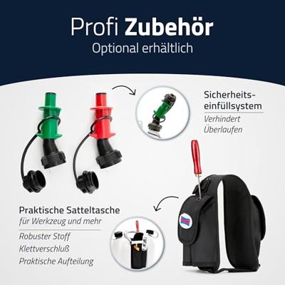 Hünersdorff 804900 PROFI Dubbele jerrycan (l x b x h) 298 x 170 x 362 mm 9 l
