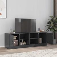 Tv-meubelen 2 st 67x39x44 cm staal zwart - thumbnail