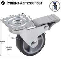 Metafranc Zwenkwiel 50Mm Vastz. W - WU0802790 - thumbnail