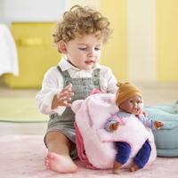 Corolle roze pluche poppen draagrugzak, 30cm - thumbnail