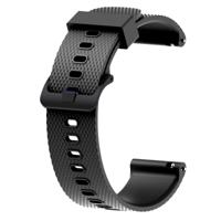 Siliconen sport polsband voor Garmin VivoActive 3 20mm (zwart) - thumbnail