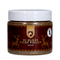 Excellent Horse Christmas Hi Gloss Hoof Polish Goud 150 ml - thumbnail