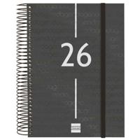 Agenda Finocam YEAR Zwart A5 15,5 x 21,2 cm 2026 - thumbnail