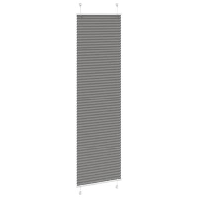 Pliss rolgordijn 65x200 cm stofbreedte 64,4 cm antraciet - thumbnail