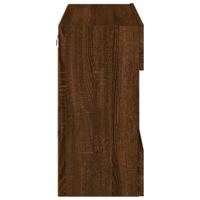 Tv-wandmeubel met LED 78,5x30x60,5 cm bruineikenkleurig - thumbnail