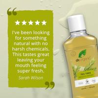 Dr Organic Tea Tree Oil Purifying Mouth Wash - thumbnail