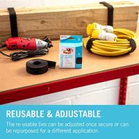 VELCRO® VEL-EC60254 Klittenband kabelbinder Om te bundelen Haak- en lusdeel (l x b) 5000 mm x 30 mm Zwart 5 m - thumbnail