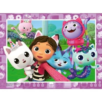 Ravensburger puzzel Gabby's Poppenhuis 4-in-1 puzzelset - thumbnail