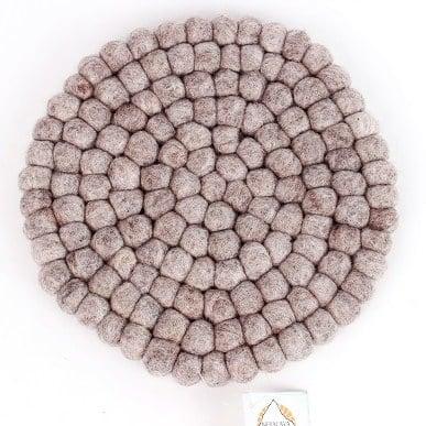 Vilten Onderzetter Lichtbruin (Rond)