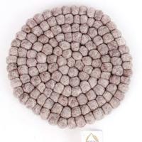 Vilten Onderzetter Lichtbruin (Rond) - thumbnail