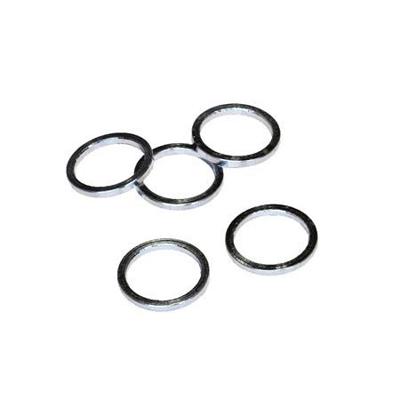 VWP balhoofdtussenring spacer alu 3mm 1" zilver p/5