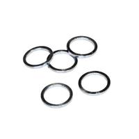 VWP balhoofdtussenring spacer alu 3mm 1" zilver p/5 - thumbnail