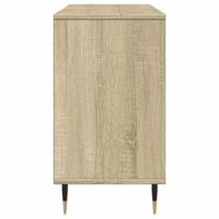 Badkamerkast 80x33x60 cm bewerkt hout sonoma eikenkleurig - thumbnail