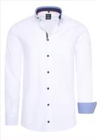 RustyNeal - Herenoverhemd - Wit - Harde Kraag - Katoen - thumbnail