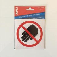 Pictogram Niet aanraken - thumbnail