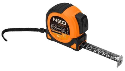Enzo rolmaat | meetband rubber zwart 5 meter | 25 mm - 6453142