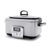 Slowcooker Stainless Steel 6L - thumbnail