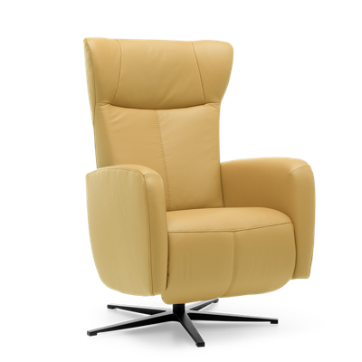 Relaxstoel Sorisso Geel Leer