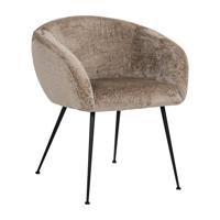 Richmond Eetkamerstoel 'Ruby' Chenille, kleur Taupe - thumbnail