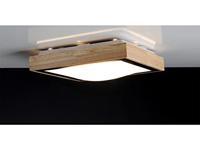 ECO-Light 9080 M WO SOLSTAR LED-plafondlamp LED 18 W Hout, Zwart, Wijnrood - thumbnail