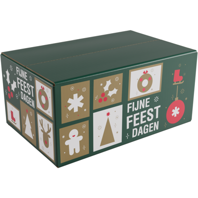 Kerstpakketdoos | Tegels | golfkarton | 31x20x14cm | Kerstmis | a | 10 stuks Kerstpakketdoos | Tegels | golfkarton | 31x20x14cm | Kerstmis | a | 10 stuks
