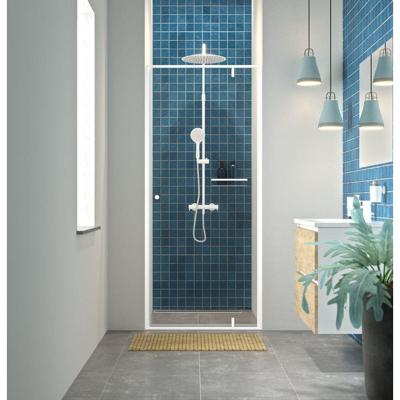 Sealskin Contour draaideur voor nis incl. antikalk 90x200cm mat wit