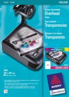 Avery-Zweckform 3561 3561 Folie voor overheadprojectoren DIN A4 Laser (zwart/wit), Laser (kleur), Kopiëren (zwart/wit), Kopiëren (kleur) Transparant 50 stuk(s) - thumbnail