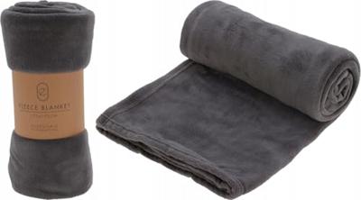 Fleece deken 125x150cm grijs