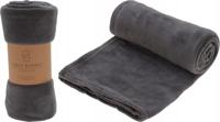 Fleece deken 125x150cm grijs - thumbnail