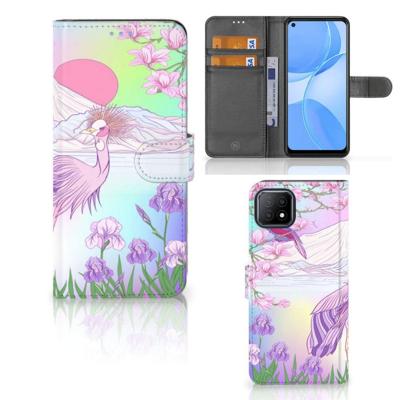 OPPO A73 5G | Telefoonhoesje | Met pasjeshouder | Bird