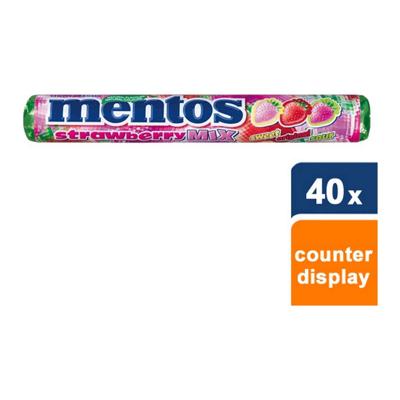 Mentos - Strawberry Mix - 40 Rollen