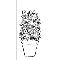The Crafter's Workshop • slimline stencil jonquils 10,16x22,86cm - thumbnail
