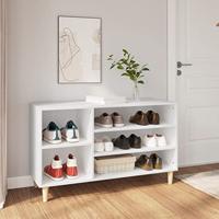 VidaXL Schoenenkast 102x36x60 cm bewerkt hout wit - thumbnail
