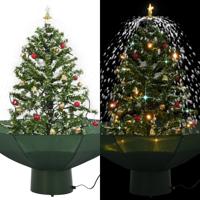 VidaXL Kerstboom sneeuwend met paraplubasis 75 cm groen - thumbnail