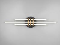 Trio PlafondlampCinto design zwart met goud - R67873180 - thumbnail