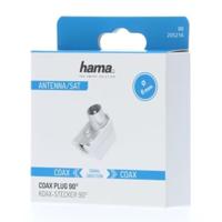Hama Antennestekker Coax-hoek Schroefbaar - thumbnail