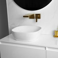 Waskom Loutro Jenny Vierkant 42x42x14 cm Hoogglans Wit - thumbnail