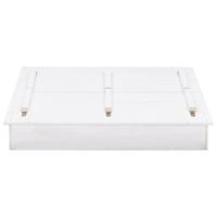 VidaXL Zandbak 95x90x15 cm vurenhout wit - thumbnail